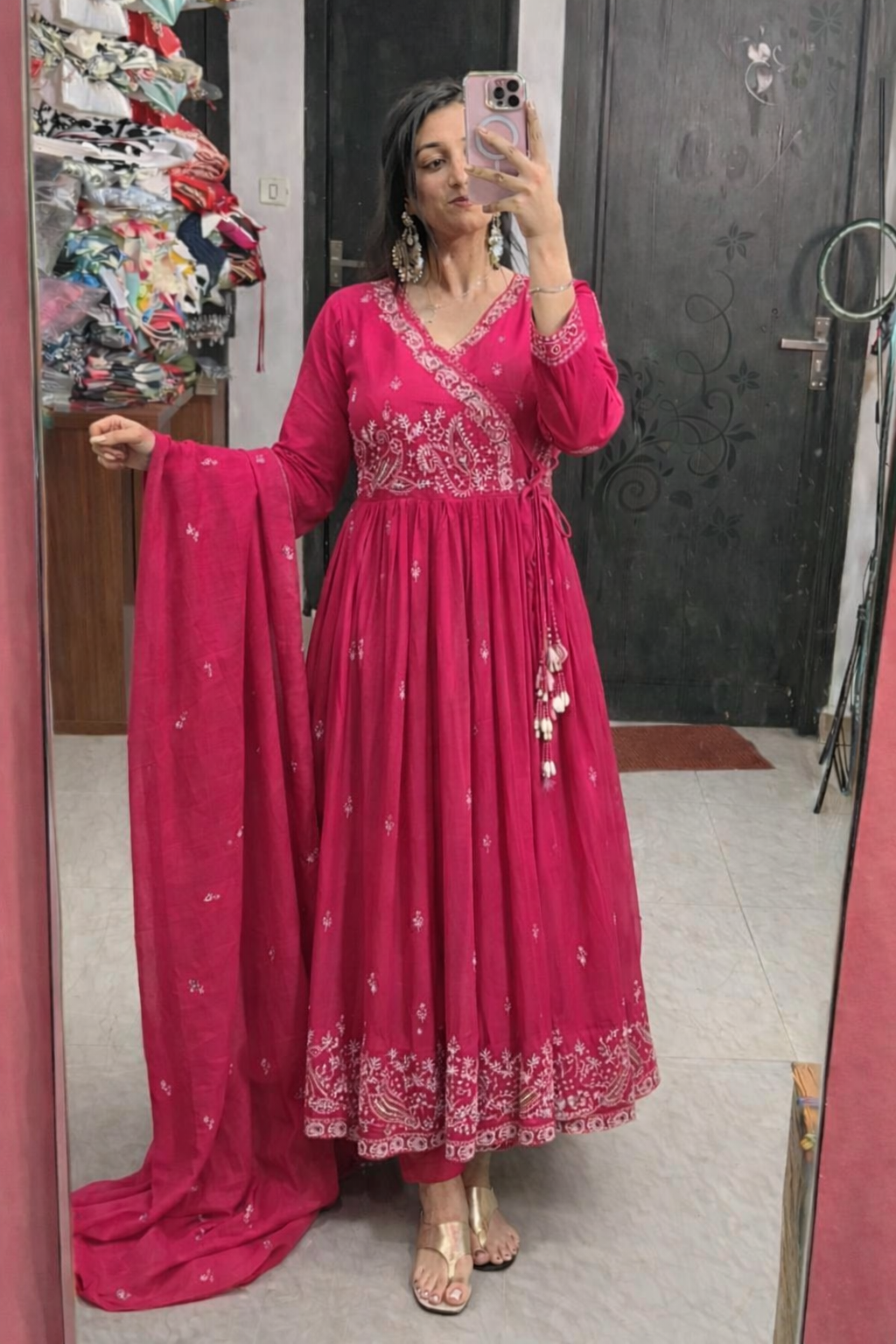 Anarkali in cotton