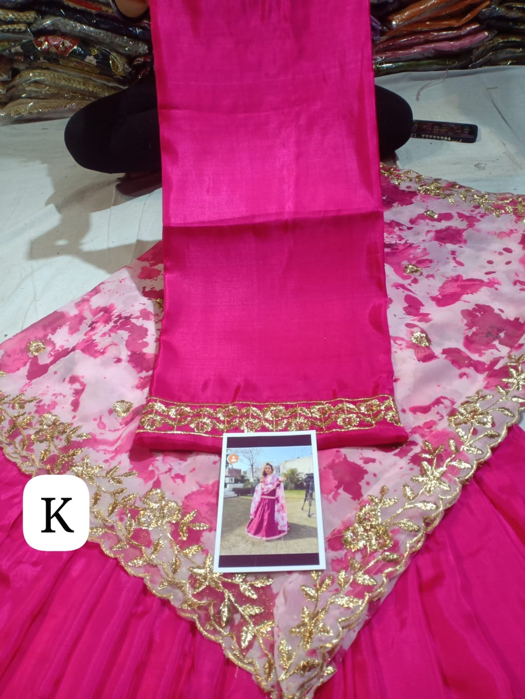 Lehnga style stuit