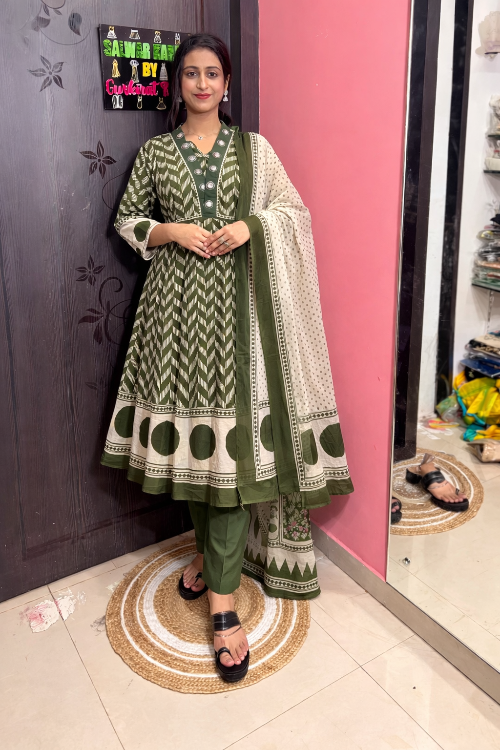 Cotton Anarkali suit