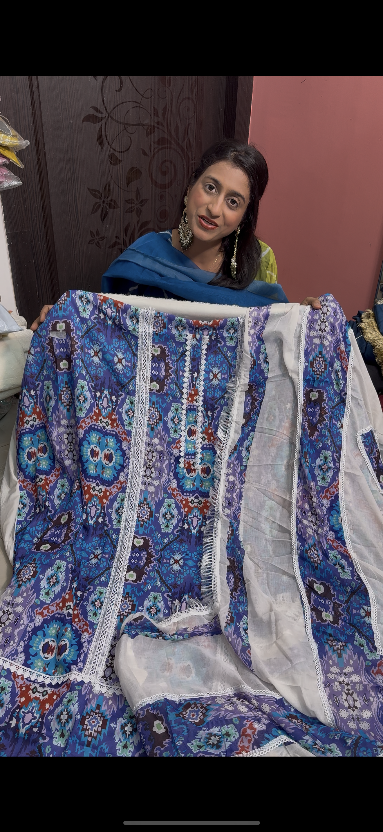 Purple unstitched suit