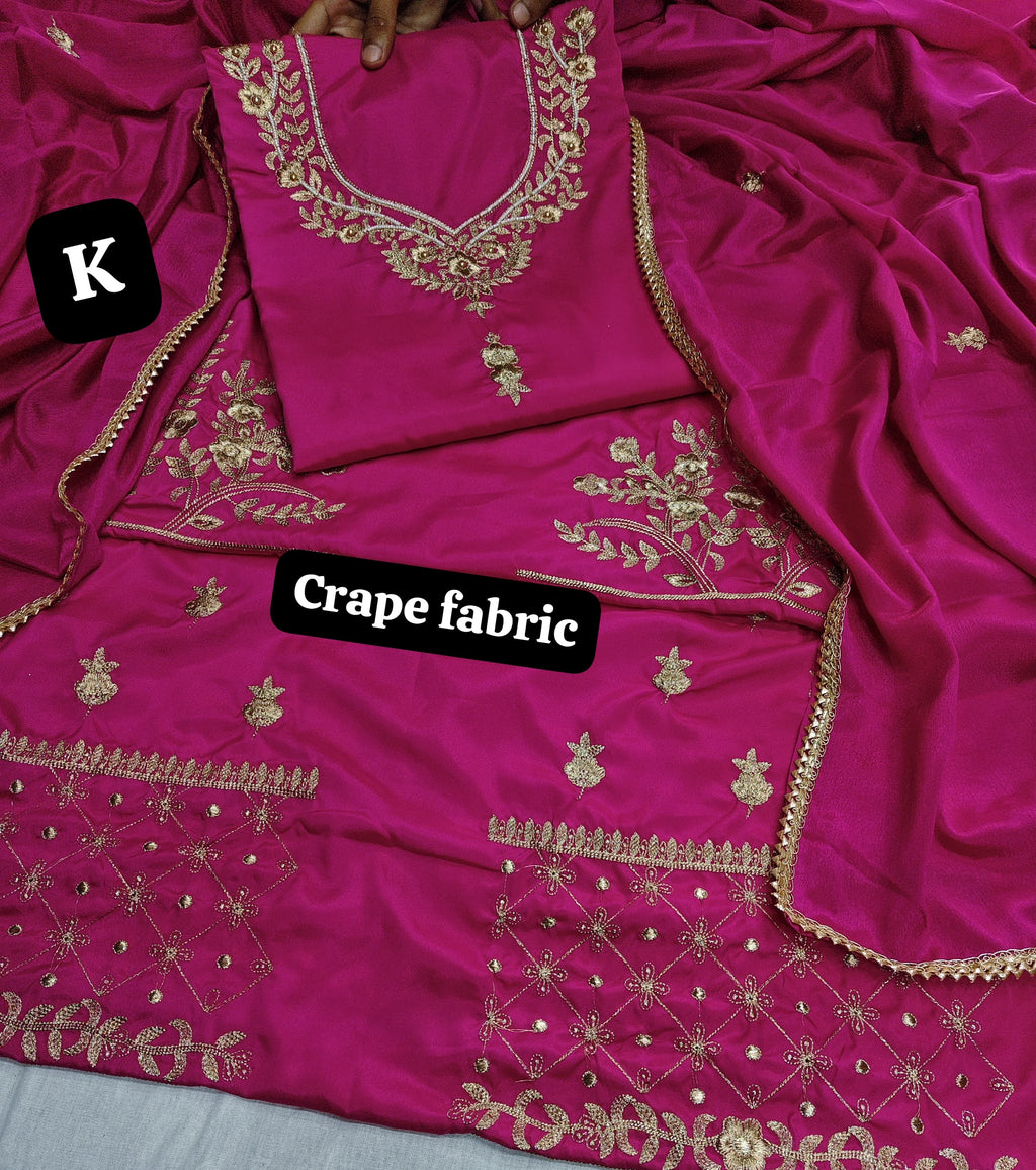 Crepe article for karwa