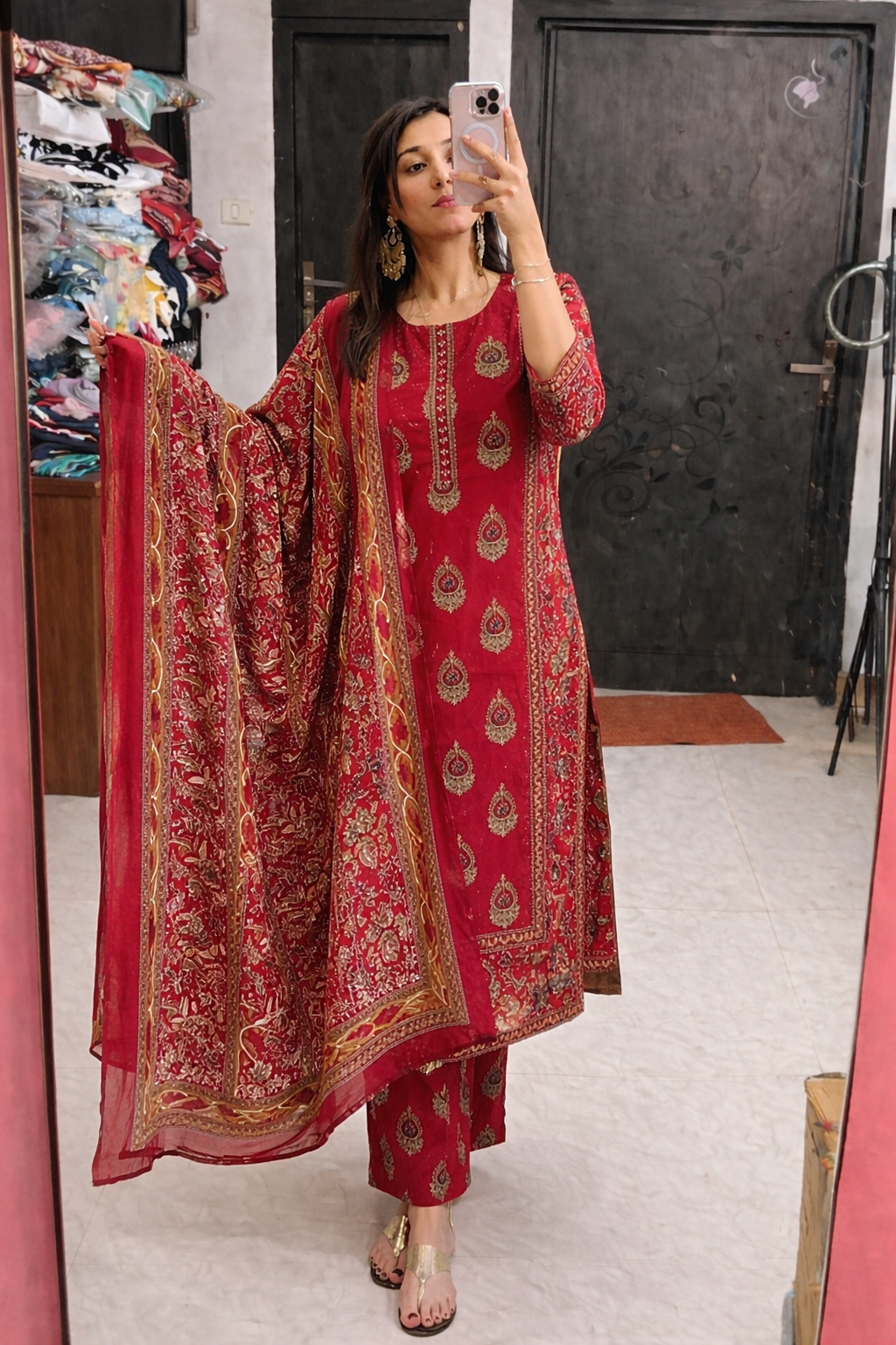 Pure cotton stitched suit
