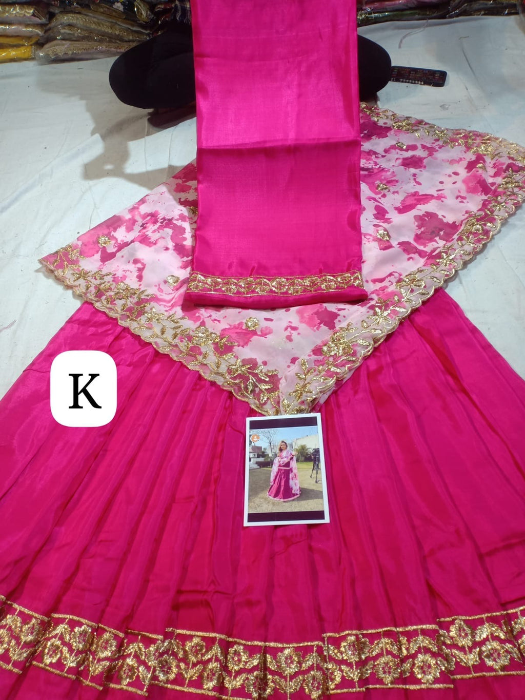 Lehnga style stuit