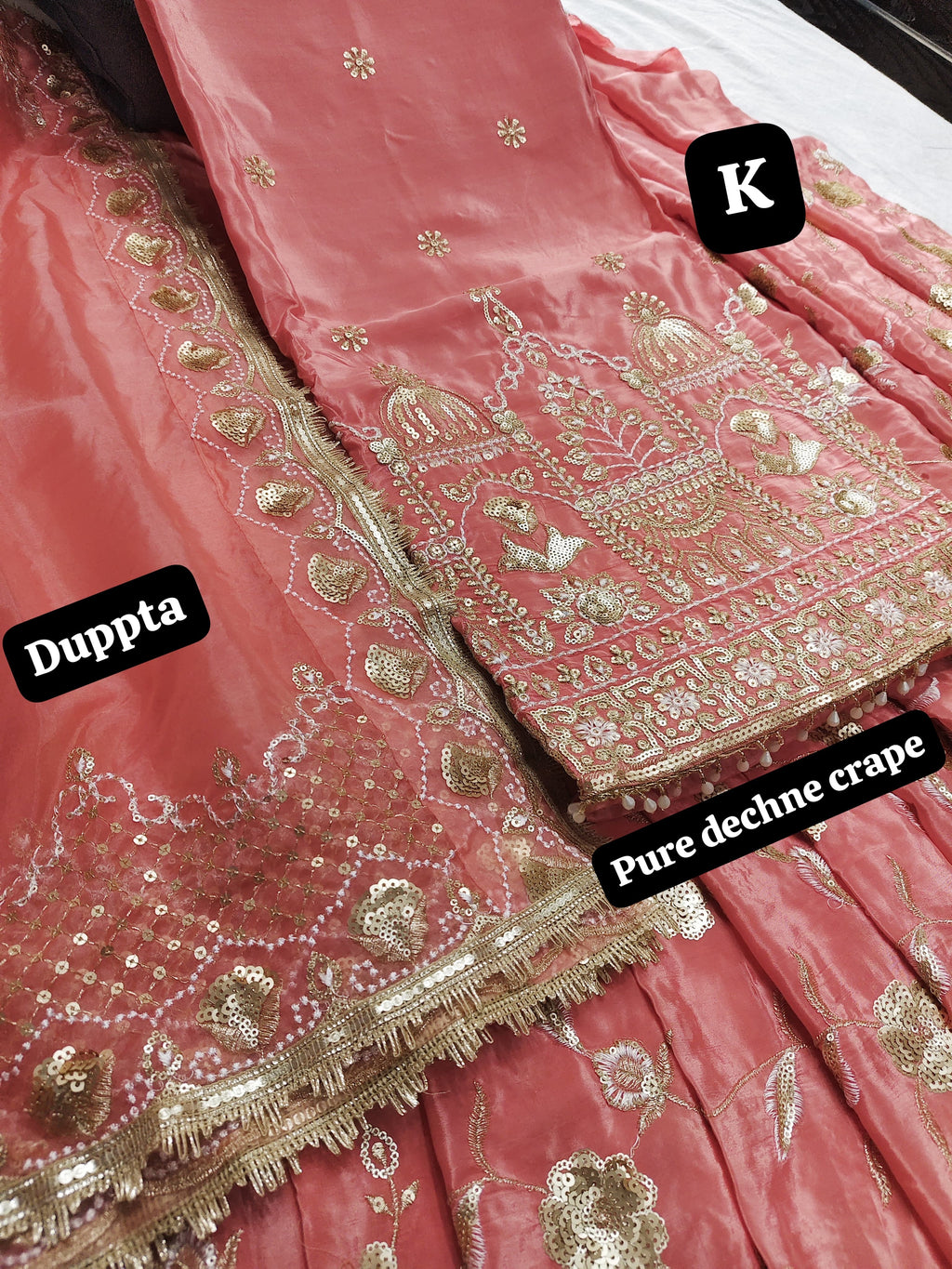 handwork sharara suit