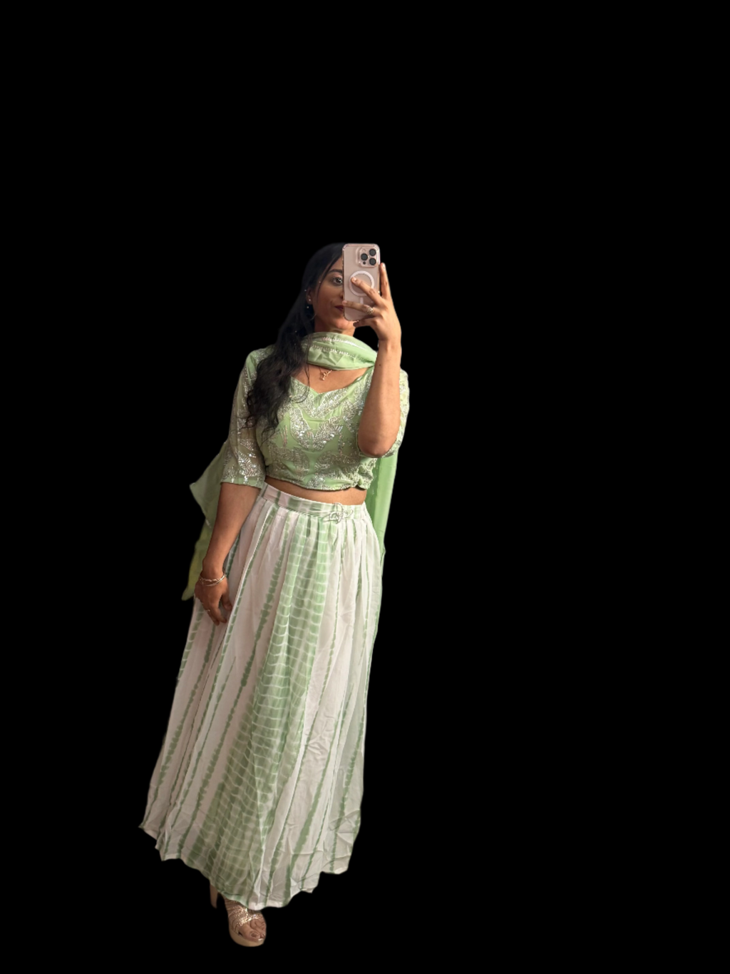 TYe dye lehnga
