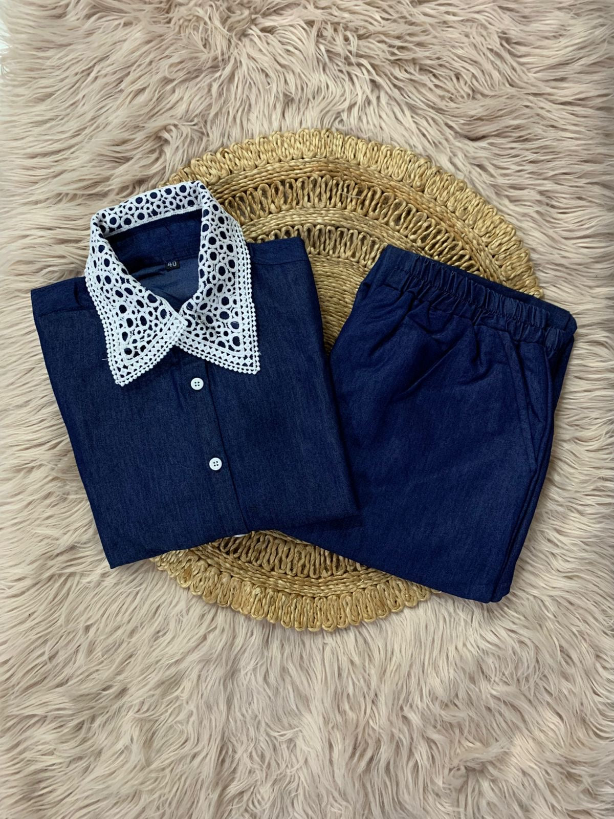 Denim cordset