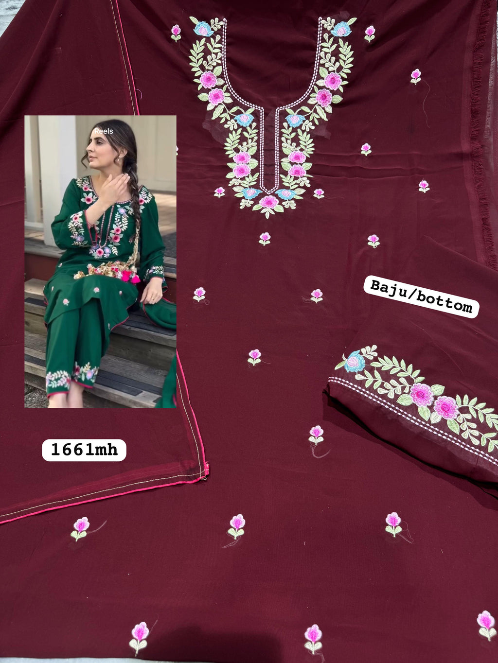 Georgette unstitched suit
