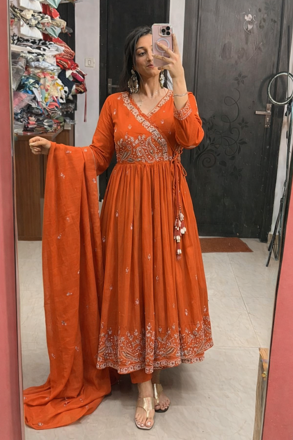 Anarkali in cotton