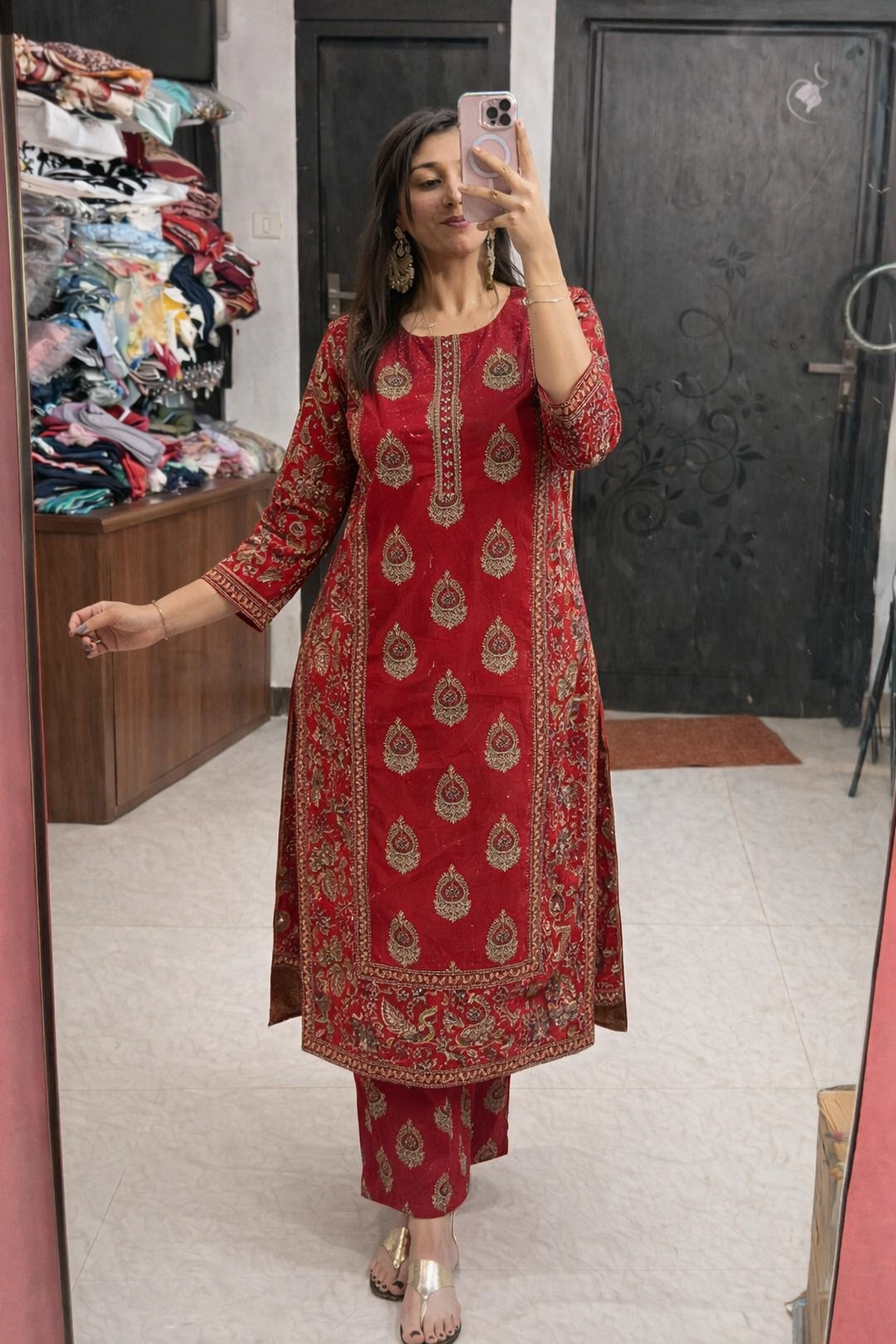 Pure cotton stitched suit