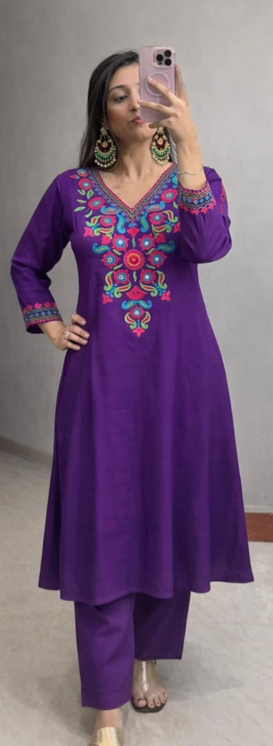 Purple cordset