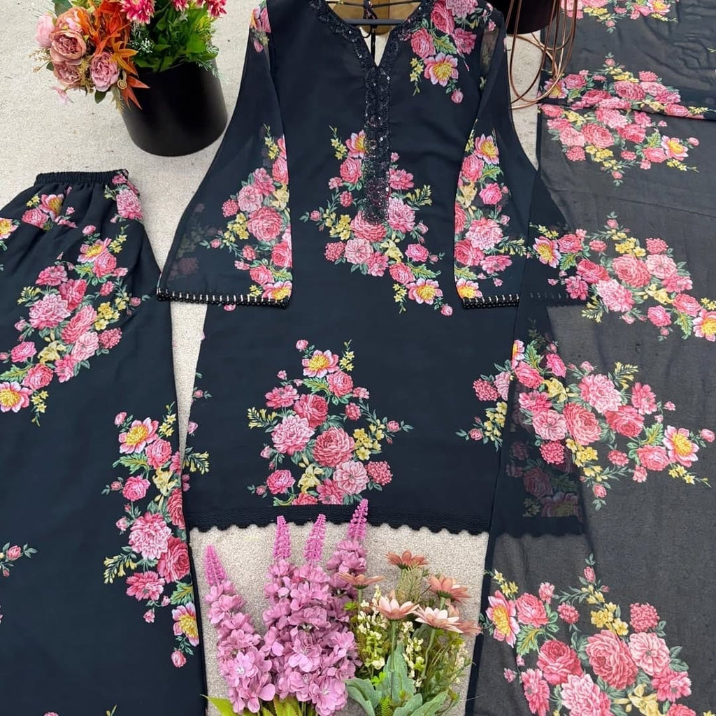 floral farshi suit