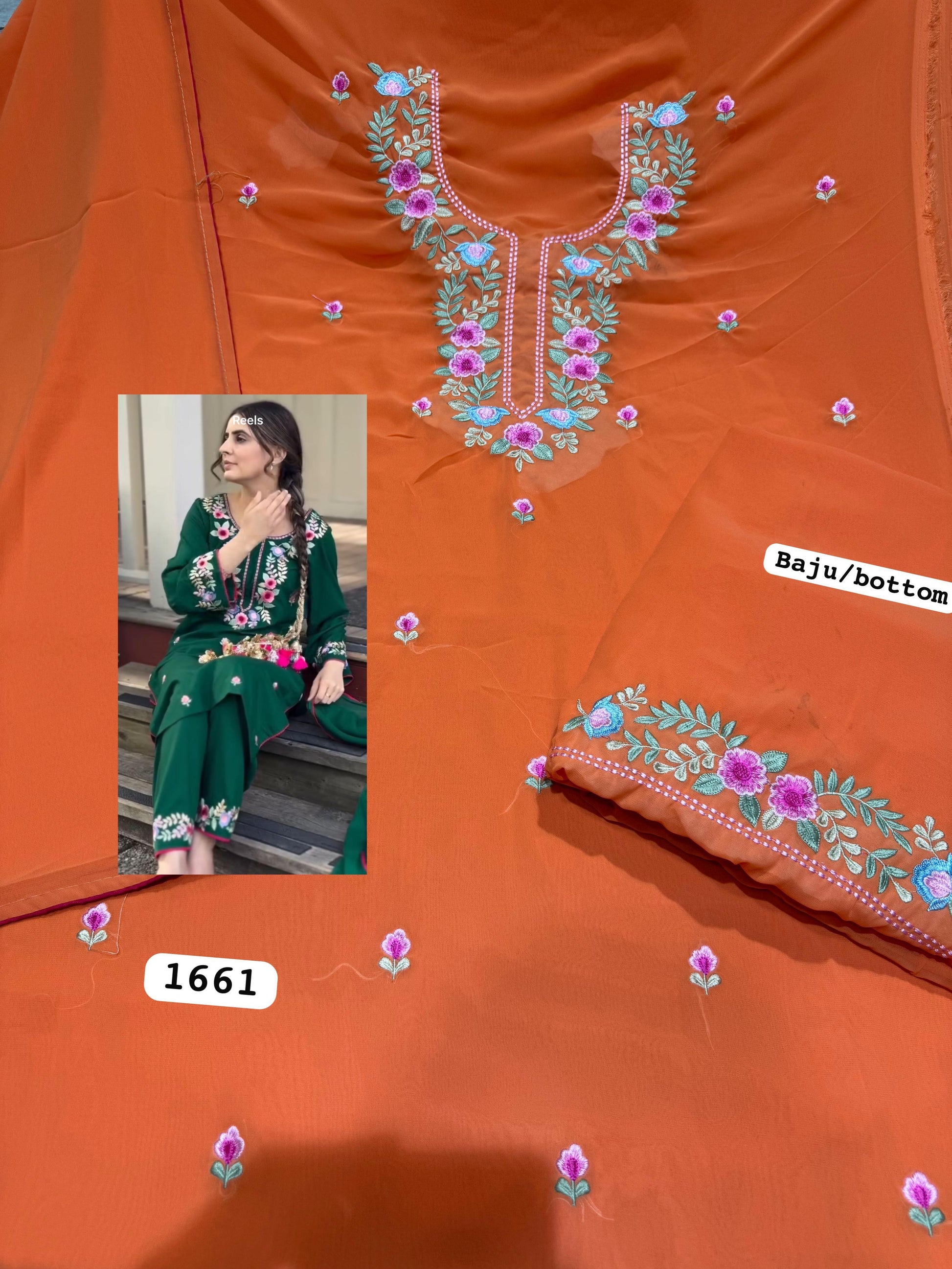 Georgette unstitched suit