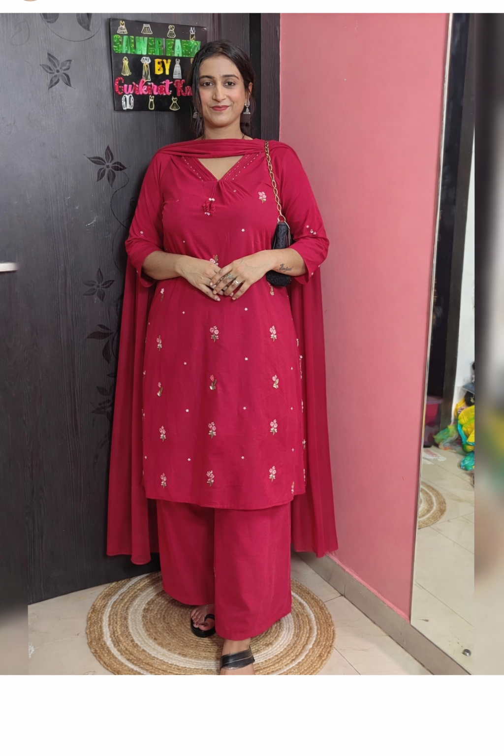 Cotton stitched suit