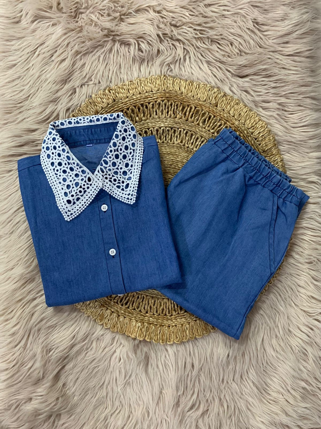 Denim cordset