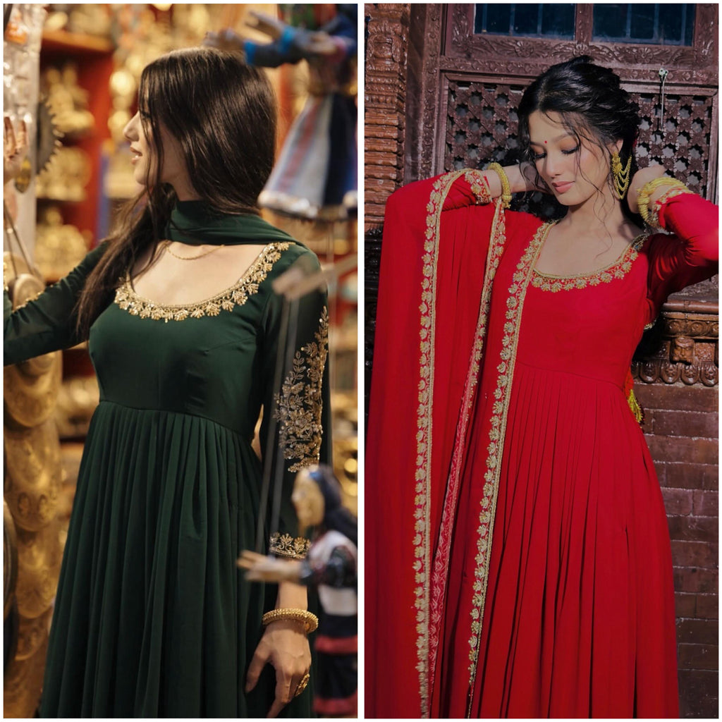 Georgette anarkali