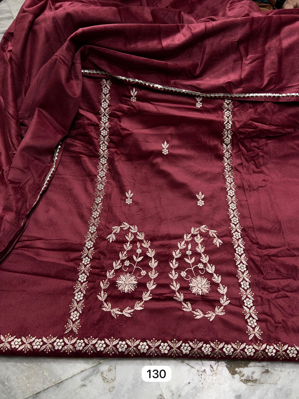 velvet unstitched suit code130