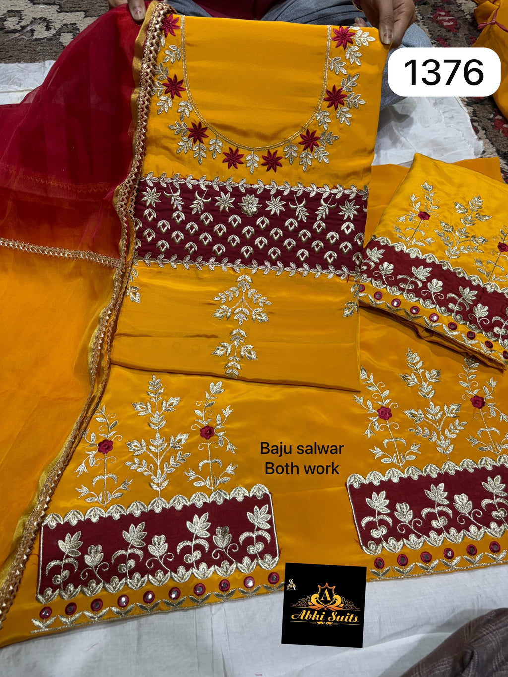 Kaur b pure crepe suit