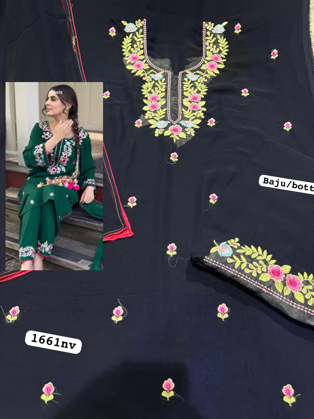 Georgette unstitched suit