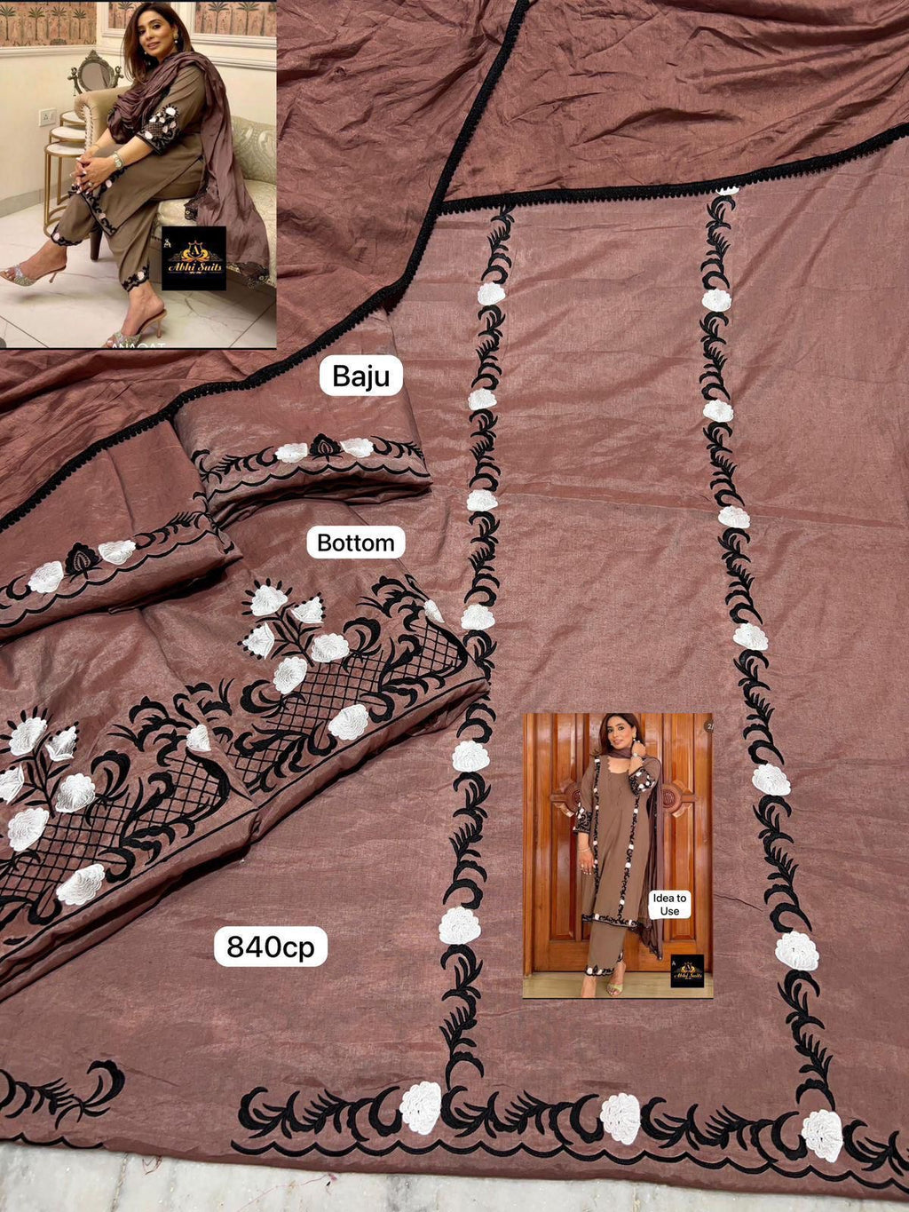 Pure musleen cotton unstitched suit