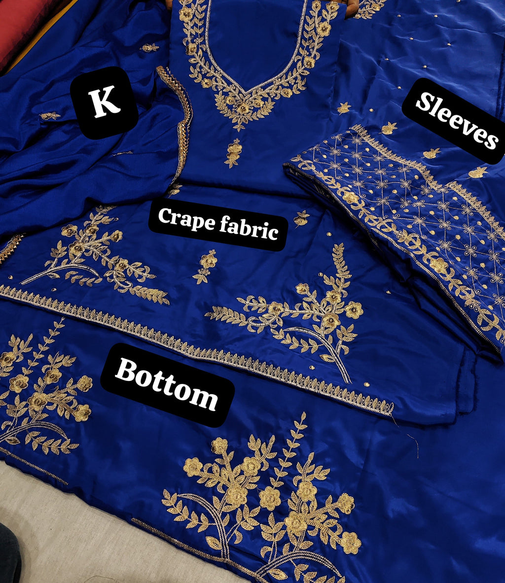 Crepe article for karwa