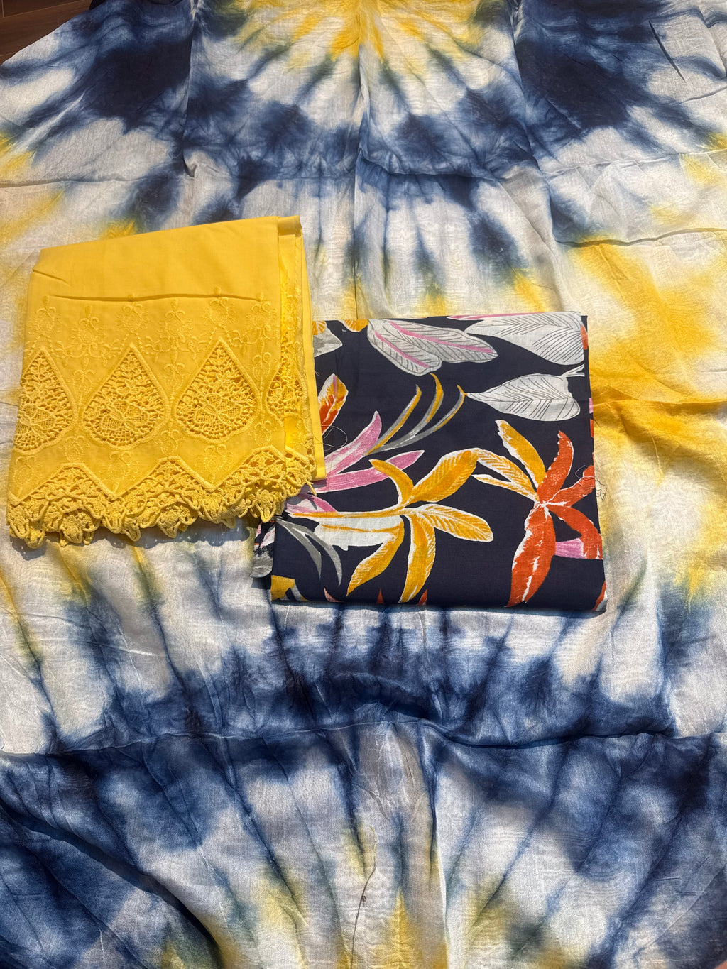 Cotton suit unstitched