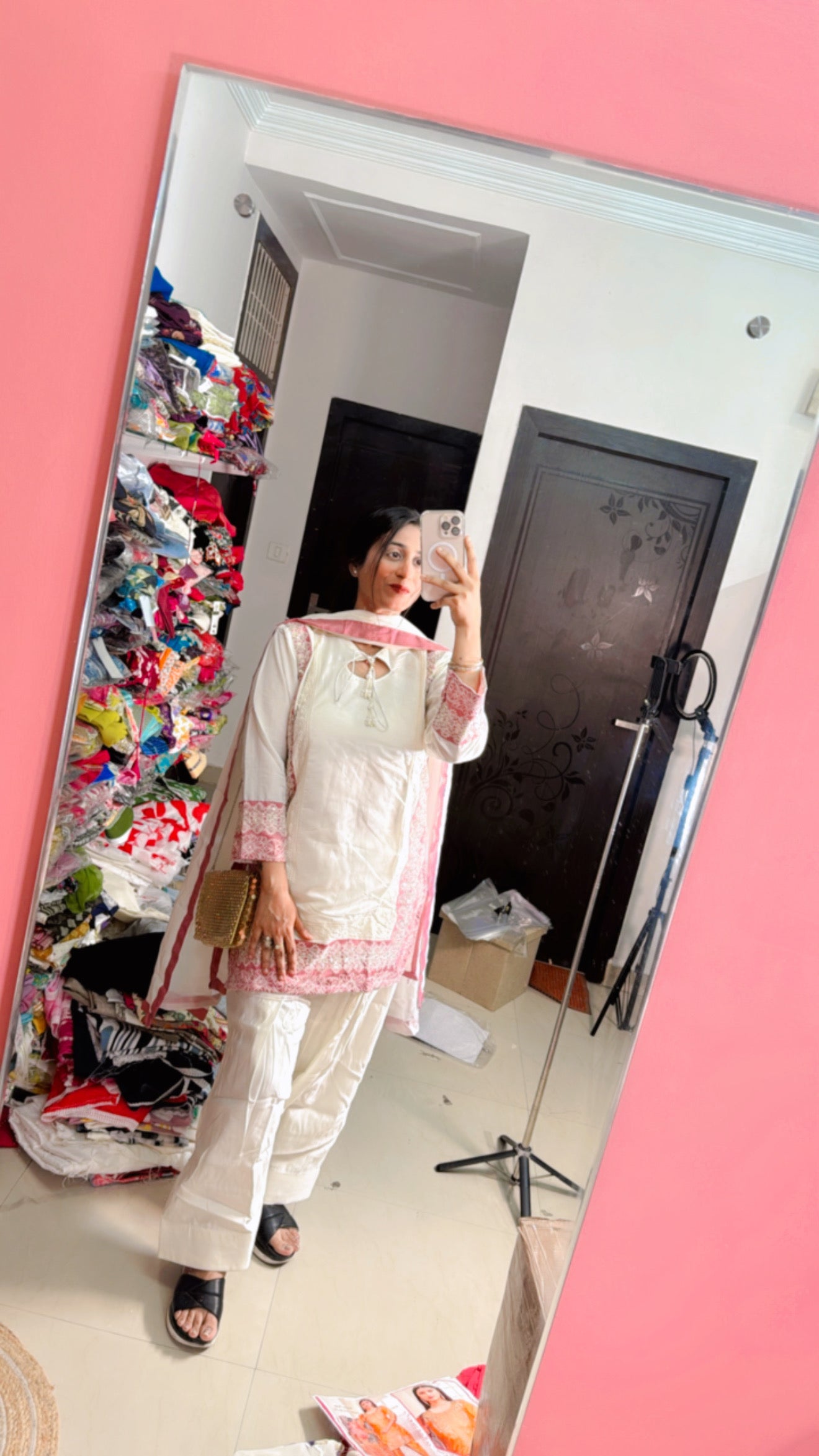 Farshi salwar white