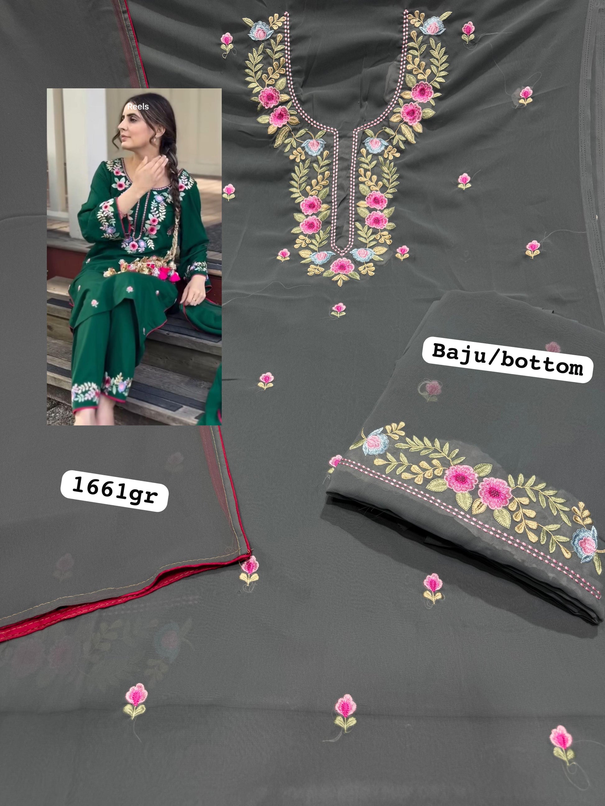 Georgette unstitched suit