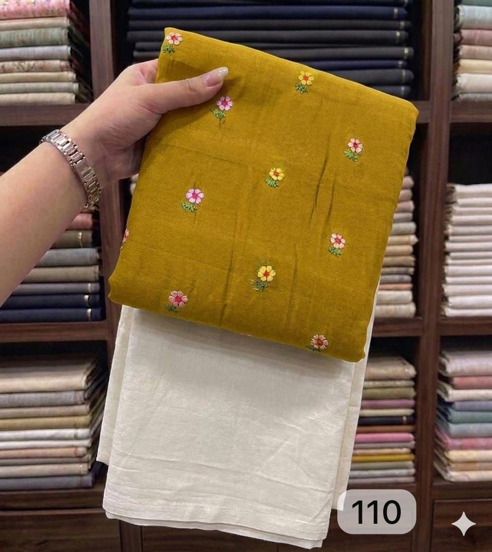 Mul chanderi fabric