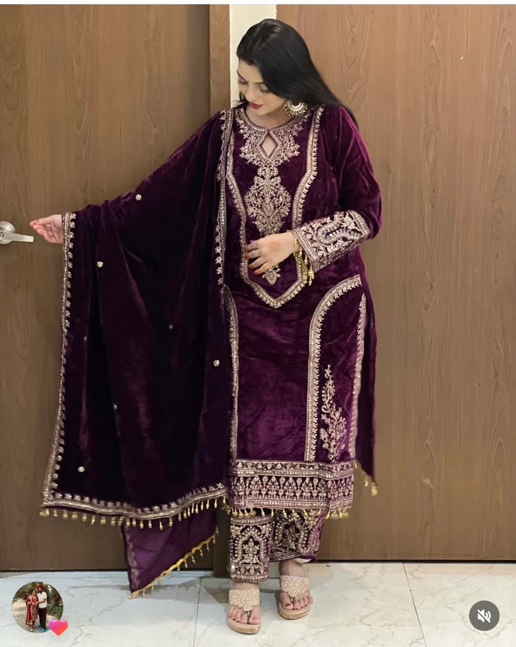 Velvet suit