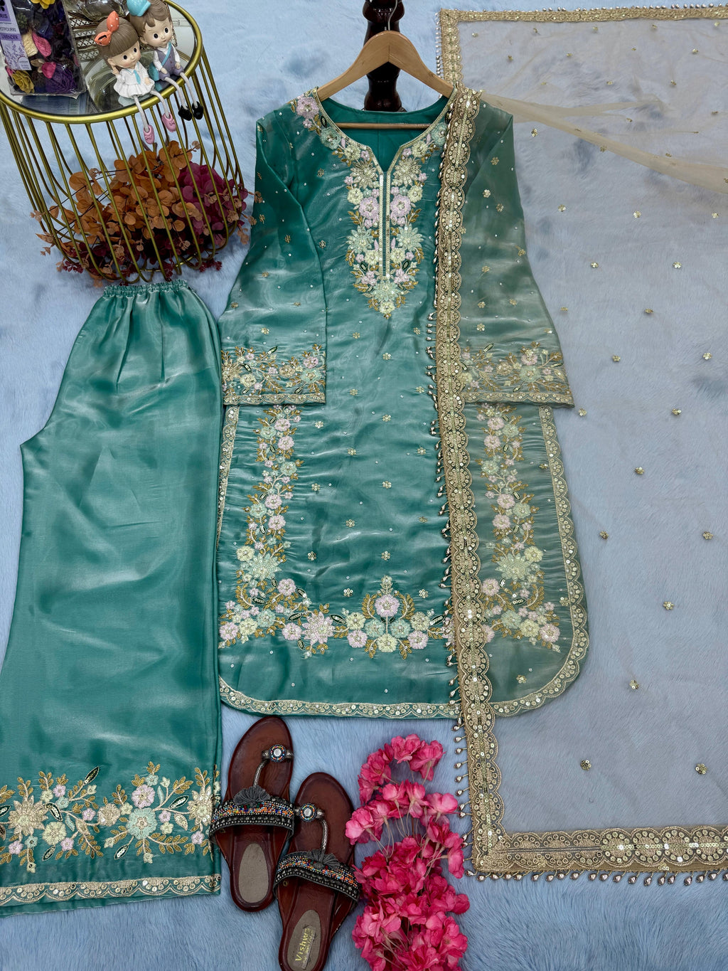 Jimmy choo fabric suit stitched