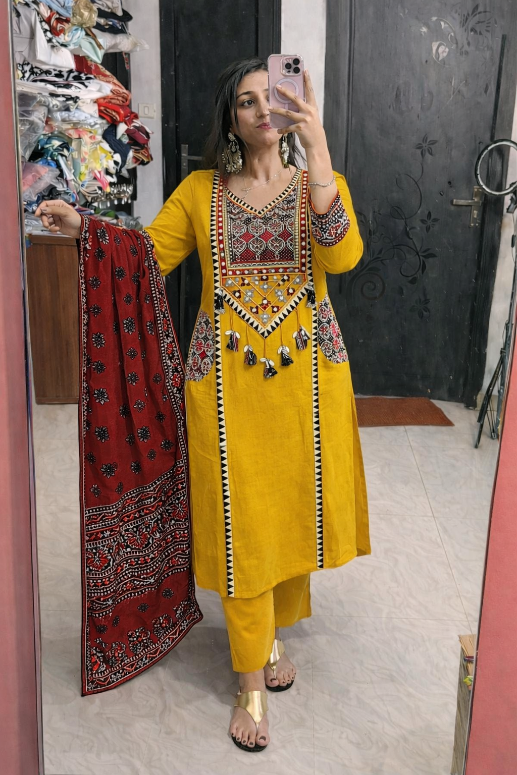 Pure cotton stitched