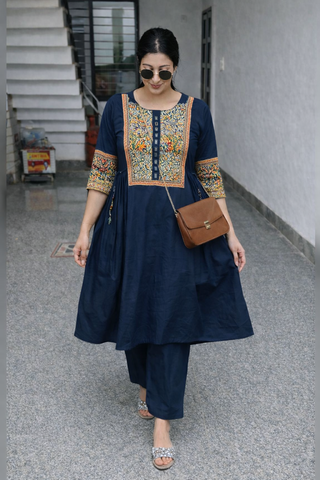 Trendy kurti plazo set