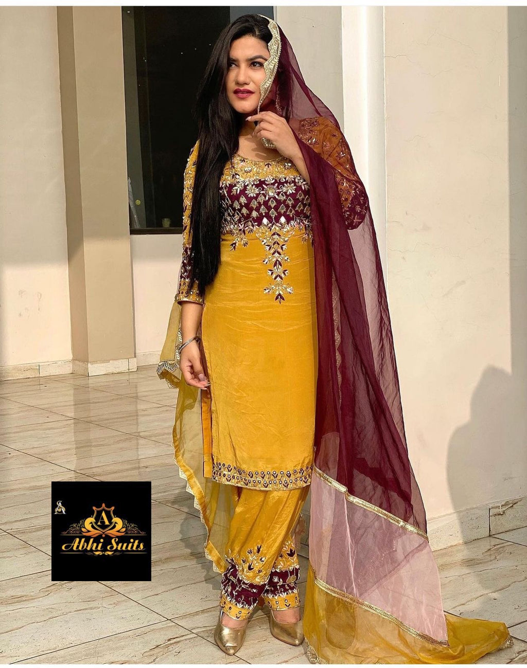 Kaur b pure crepe suit