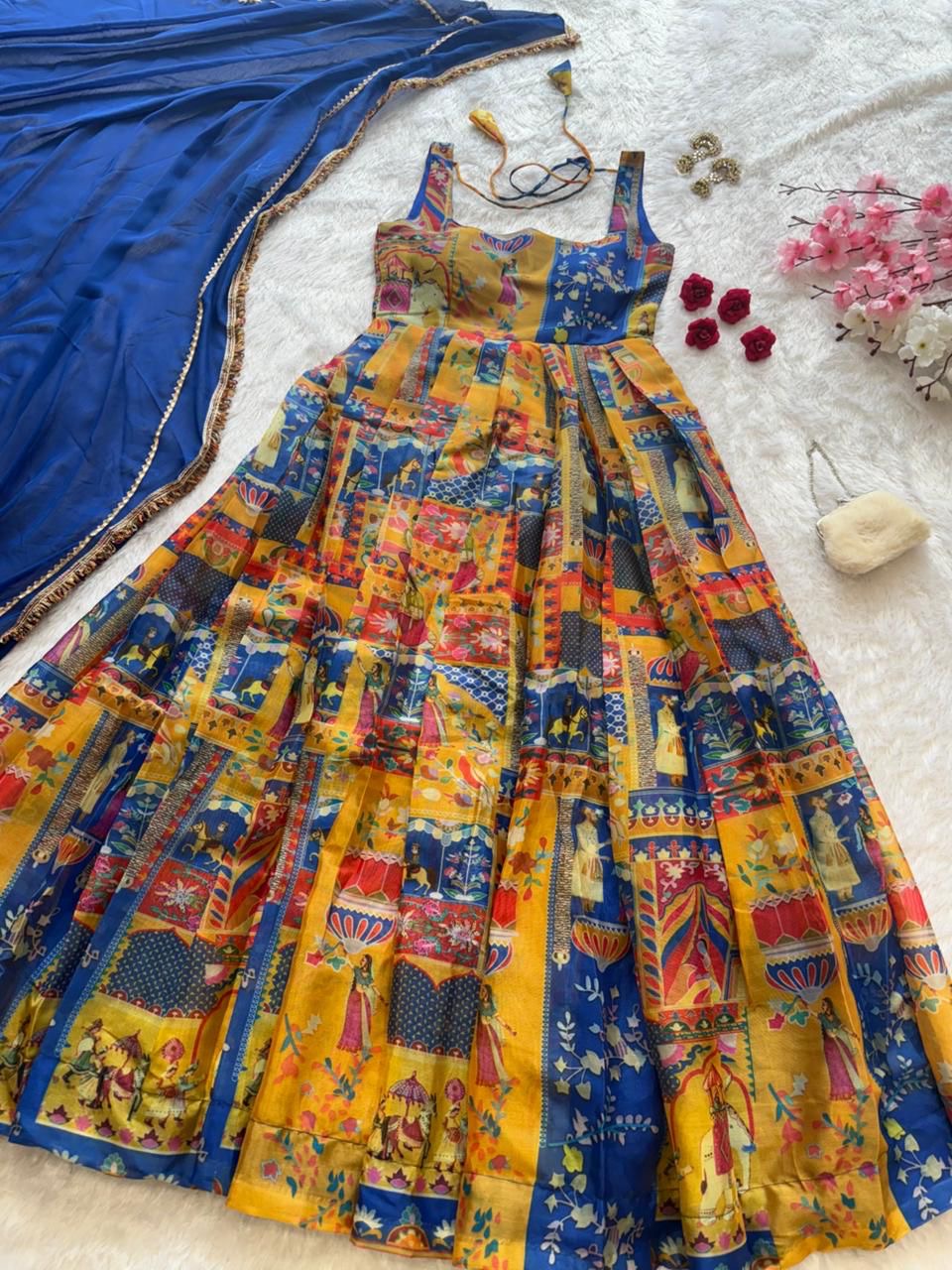 Raja rani stitched gown