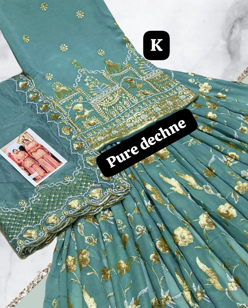 handwork sharara suit