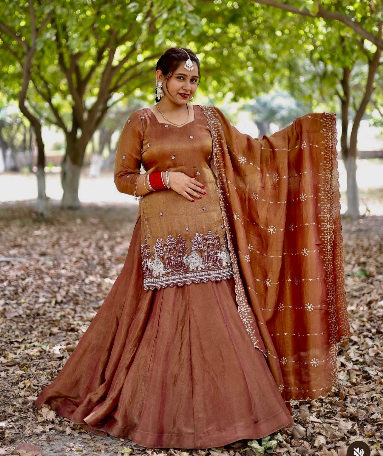 Rust lehnga