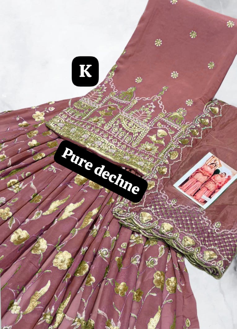 handwork sharara suit