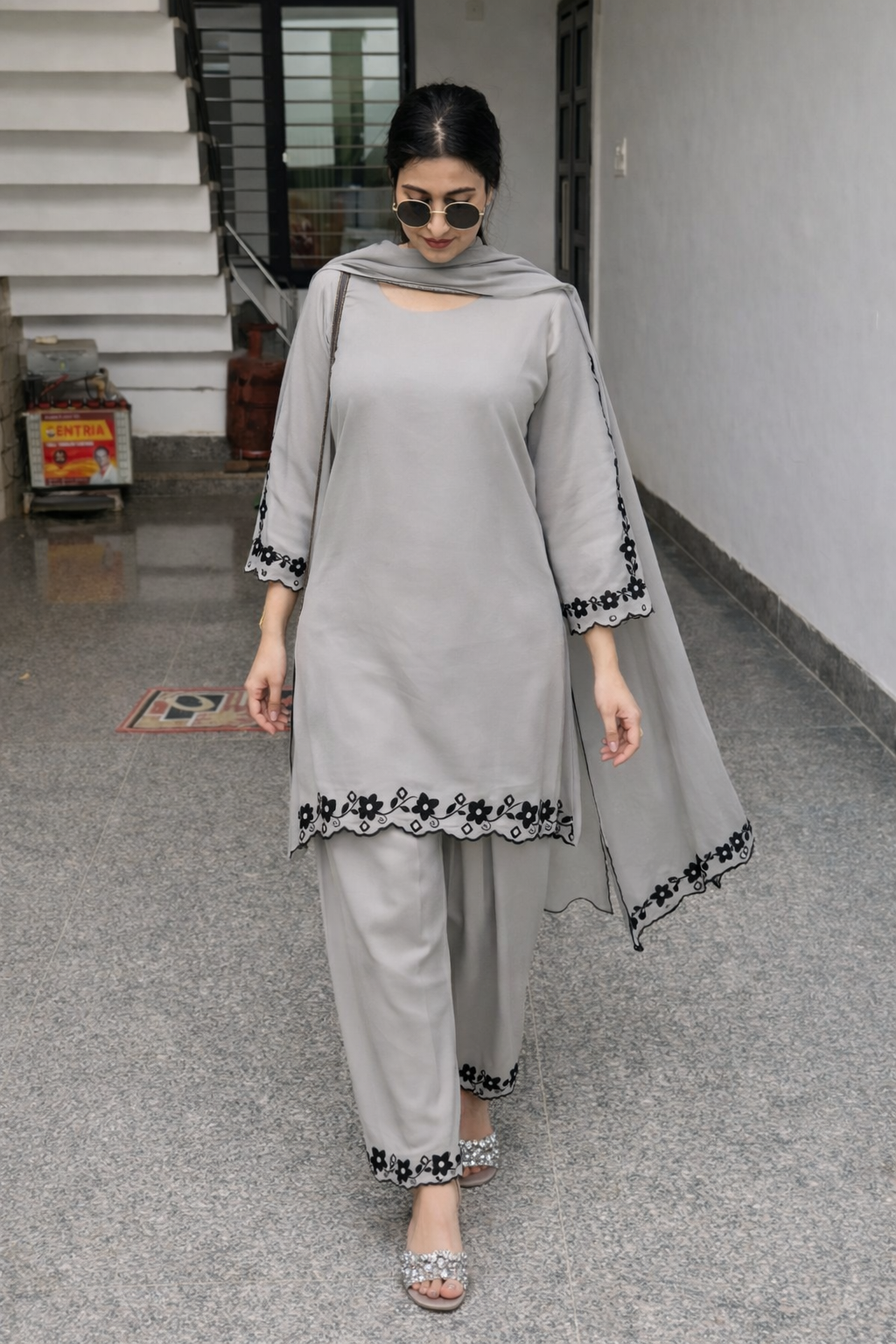 Georgette farshi salwar suit