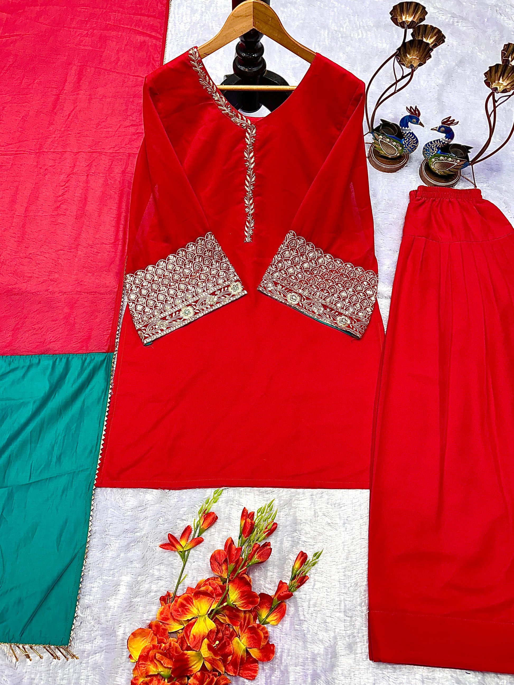 Pure silk farshi salwar