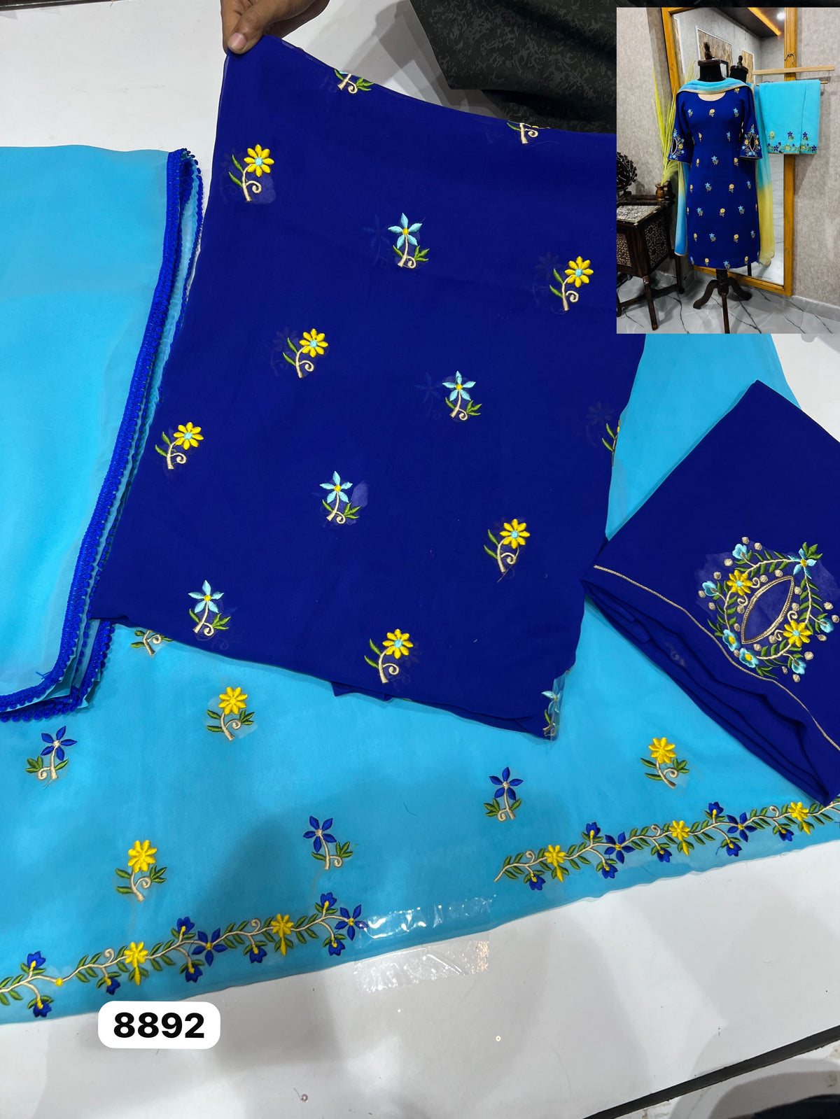 Unstitched suit wedding