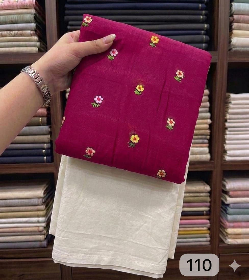 Mul chanderi fabric