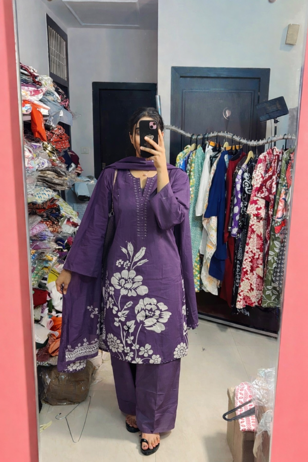 Cotton stitched suit