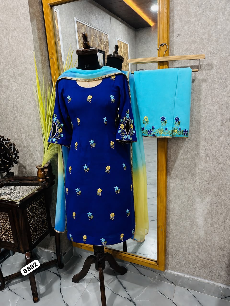Unstitched suit wedding