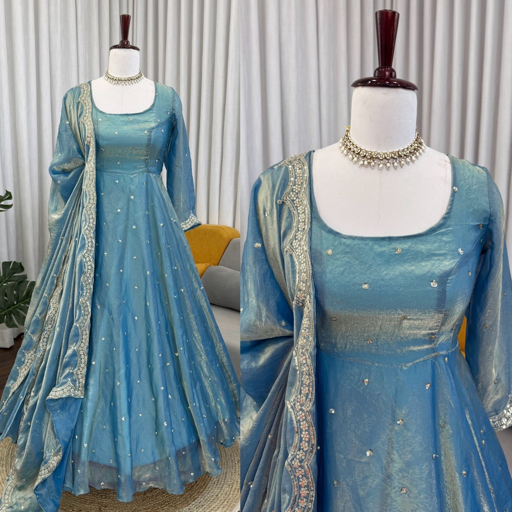 gown in fendy silk