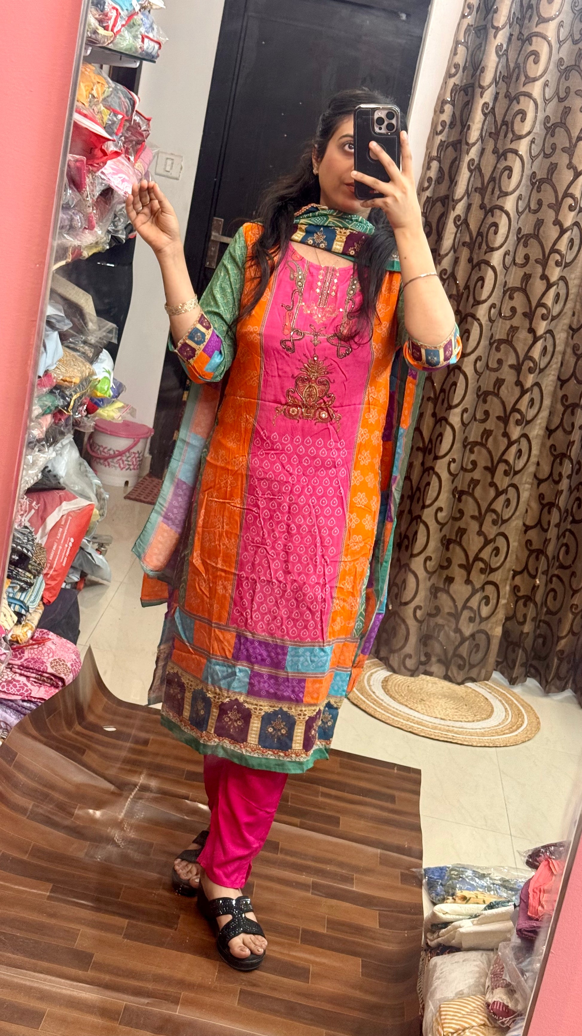 Pure cotton stitched suit