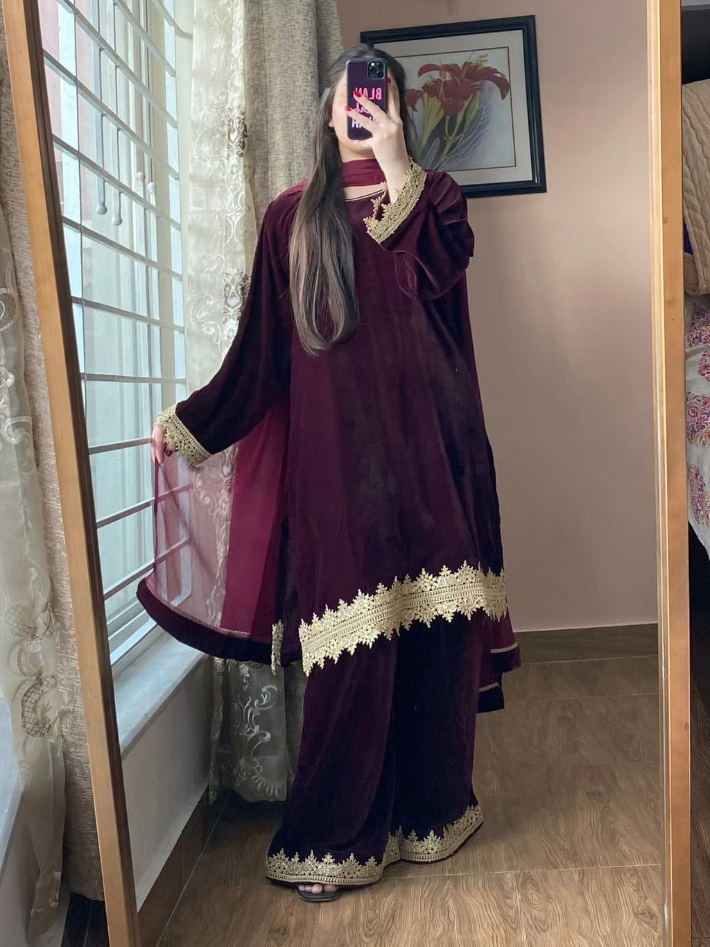 Velvet suit