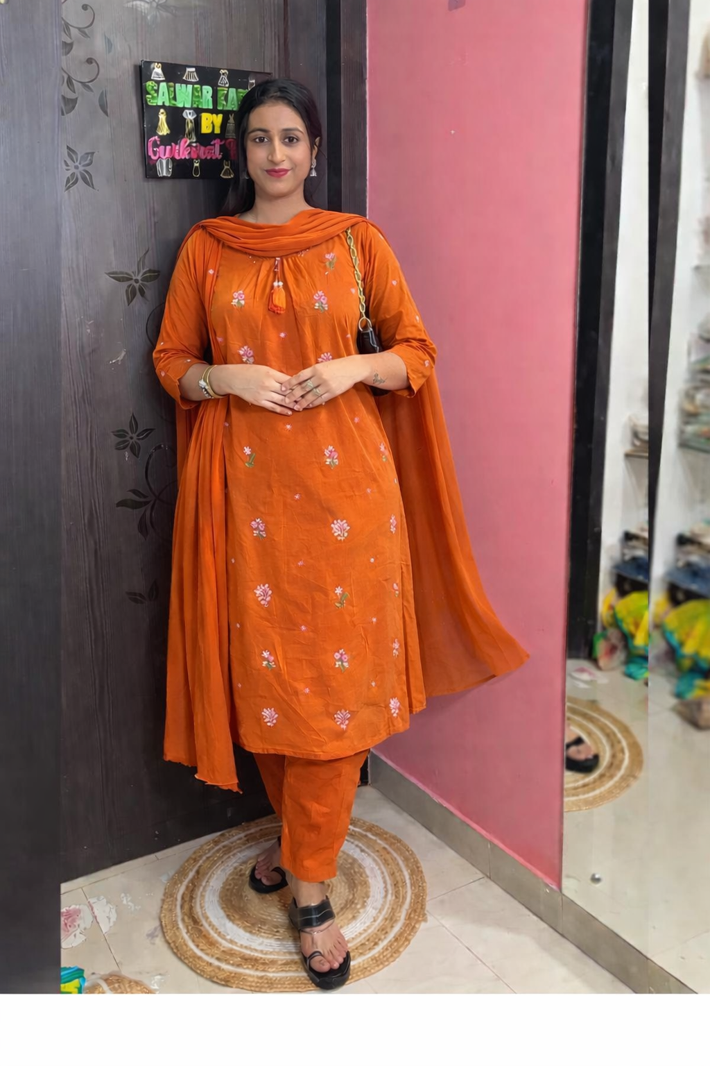 Cotton stitched suit