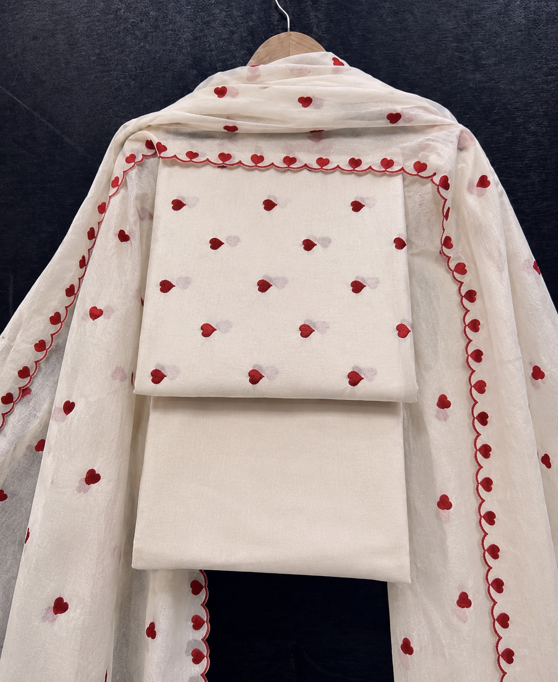Viral heart fabric