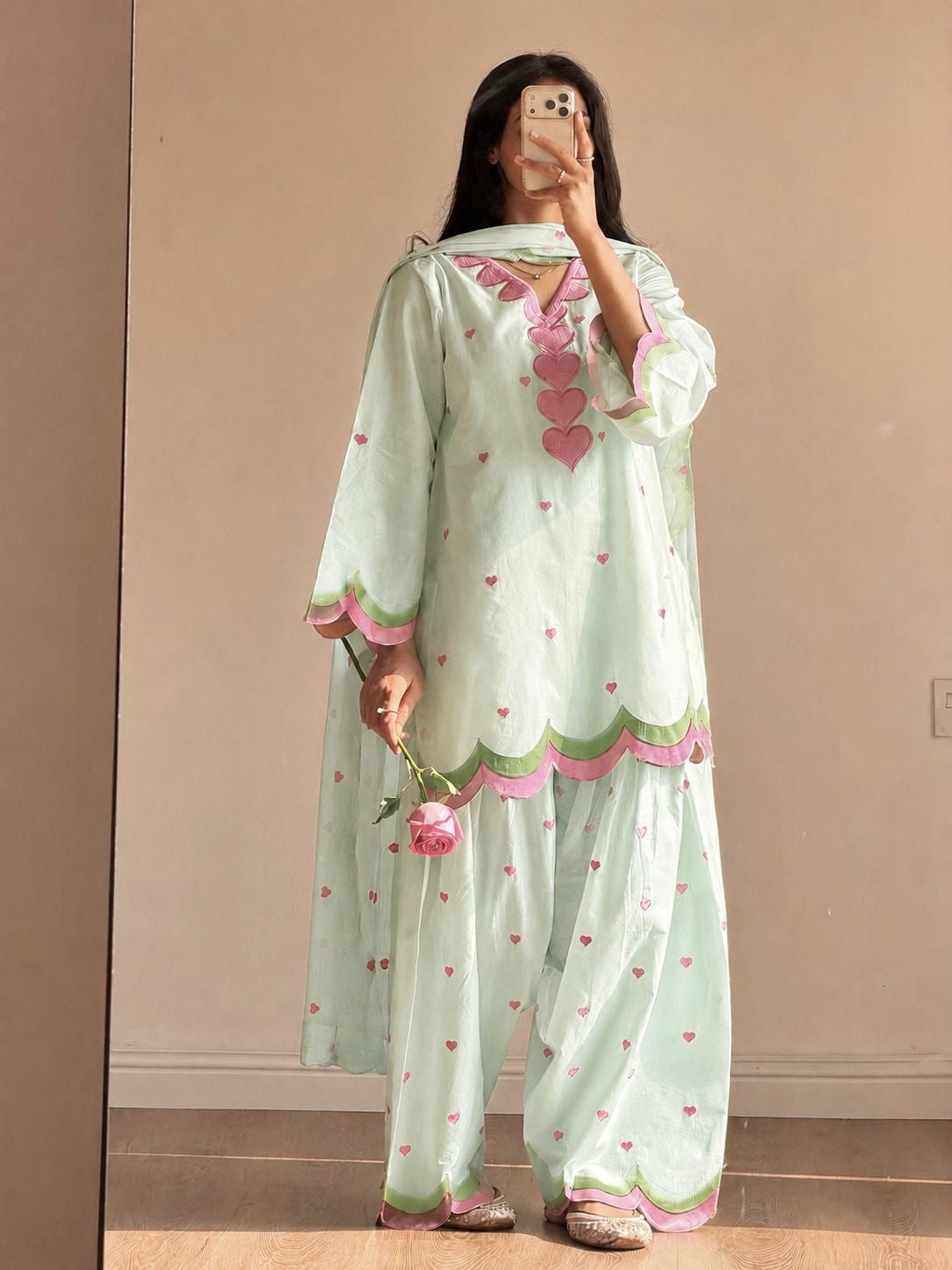Heart farshi salwar