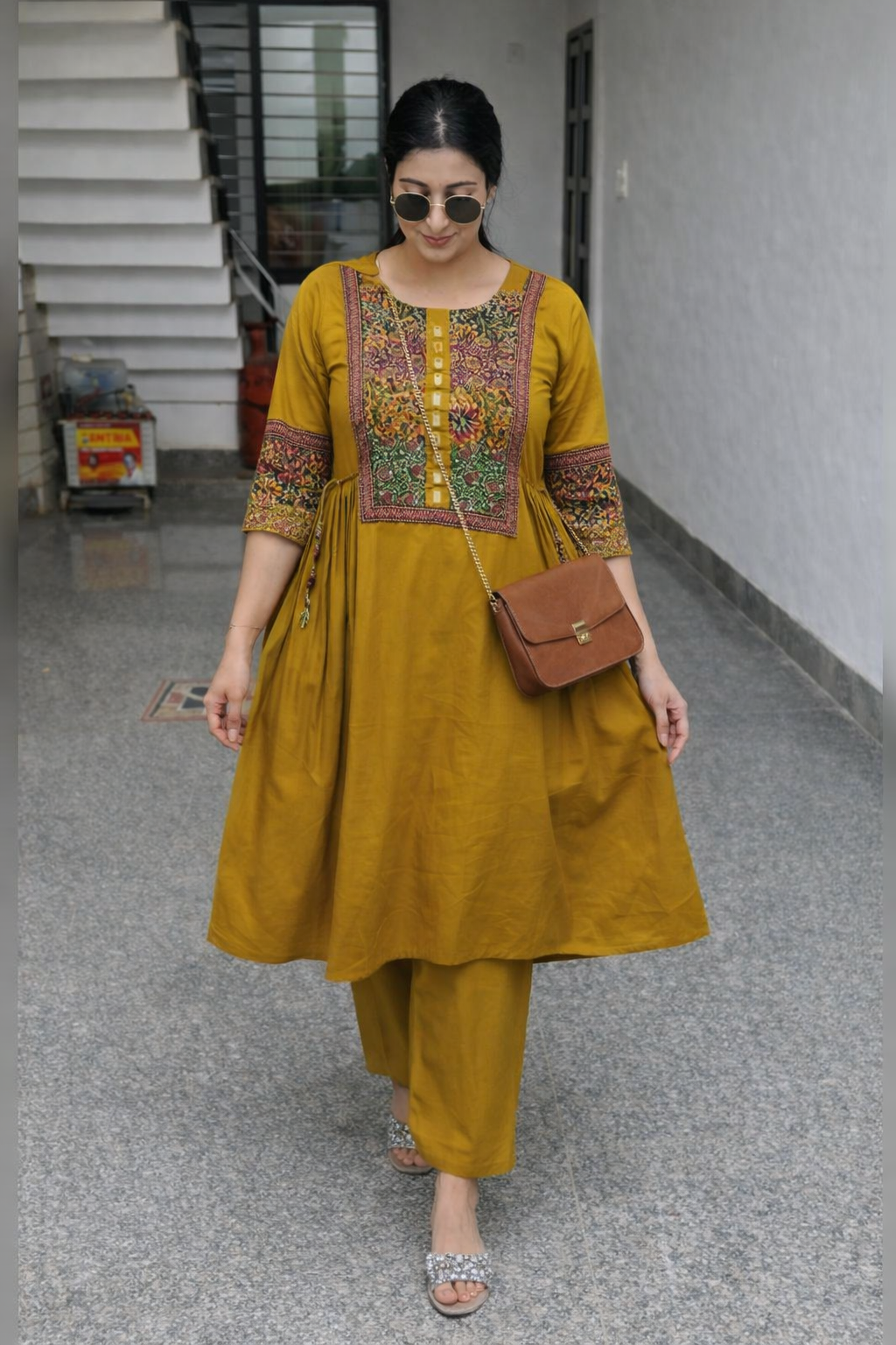 Trendy kurti plazo set